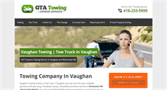 Desktop Screenshot of gta-towing.com