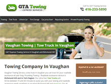 Tablet Screenshot of gta-towing.com